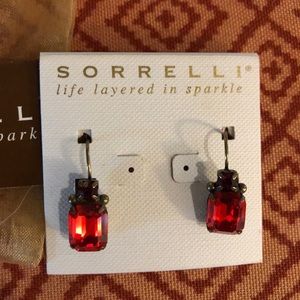 Sorrelli Sansa Red-Zelmira Crystal Earrings-New